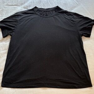 lululemon athletica Black Speckled Boyfriend Tee